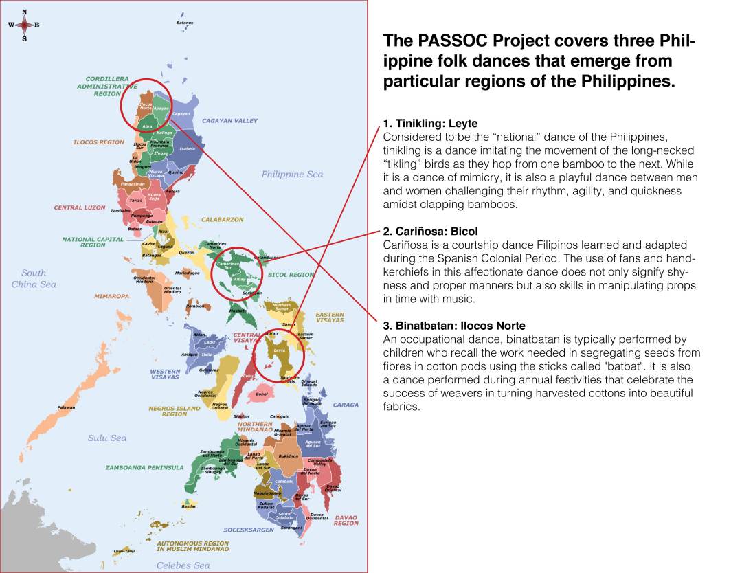 Map of Philippine Dances